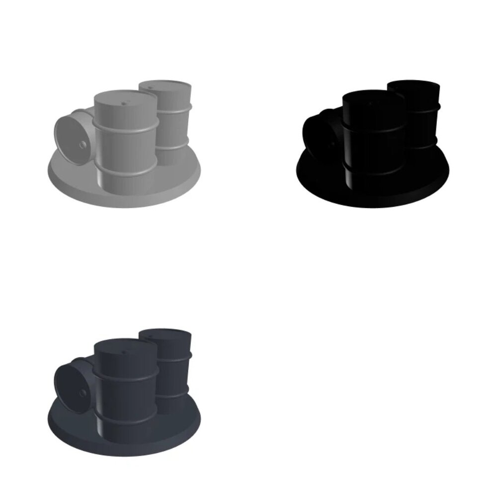 3 Pack of Barrel Objective Markers for Warhammer 40K WW2 Wargames Train Sets